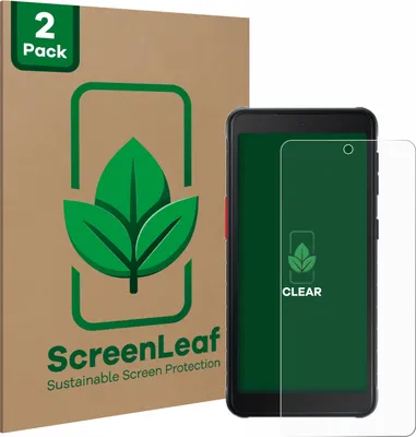 Produktbild von 2x ScreenLeaf Schutzfolie für Samsung Galaxy XCover 5 nachhaltiger Displayschutz Display Schutz Folie Klar Transparent