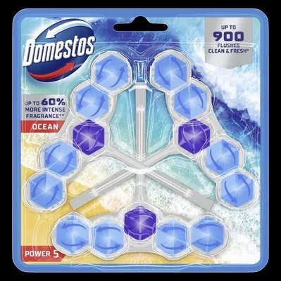 Produktbild von Domestos Toilettenstein 3 x 50 g Ocean