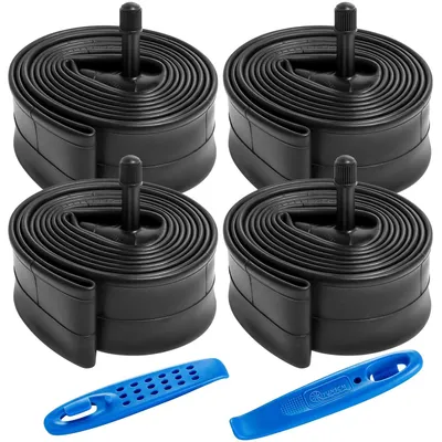 Produktbild von Omgoods – Set mit 4 Reifen für Fahrräder mit 24-Zoll-Reifen, ausgestattet mit Schrader-Ventilen