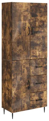 Immagine prodotto di Set di armadietti vidaXL, 2 pezzi, rovere affumicato, 66 x 34,5 x 89,5 cm