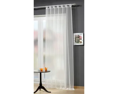 Produktbild von Home Wohnideen Fertigstore Voile, Fertigstore Voile Gefärbt 1 teilig 245 x 140 cm Weiss