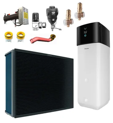 Produktbild von DAIKIN Altherma 3 HHT Wärmepumpe Ech2o | ETSXB16P50E7+EPRA18DW17 | H/K+500L Biv