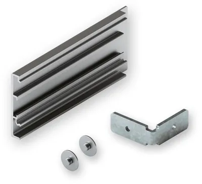 Produktbild von Hawa Blendenendstück-Set Junior rechts 95 mm eloxiert