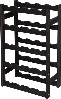 Immagine prodotto di STOLMAK Portabottiglie in Legno per 20 Bottiglie 44x75x25 cm Nero Naturale Caffale Vino Cantinetta Porta Bottiglie da Terra
