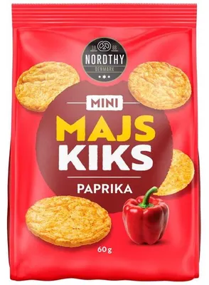 Produktbild von Nordthy Mini Majs Kiks Paprika 60g