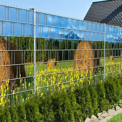 Produktbild von Bedruckter Sichtschutz HEUBALLEN Zaun Sichtschutzstreifen 2,5m x 1,8m
