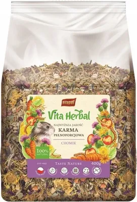 Productafbeelding van Vita Herbal, volwaardig voer voor hamsters, 500g, Vitapol