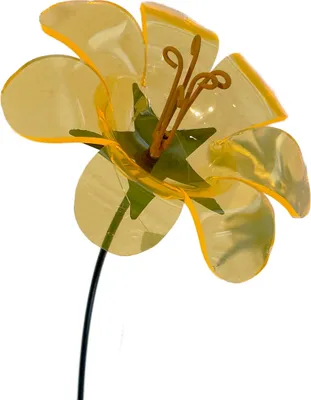 Produktbild von Sonnenfänger Ringelblume am Swingstab Gartenstecker Ø14cm H84cm apricot Stecker