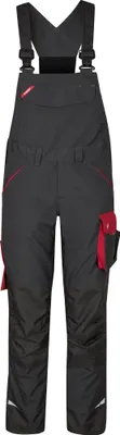 Produktbild von F. Engel Galaxy Damen Latzhose, Anthrazit Grau/Tomato Red, Gr. 36