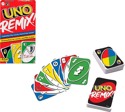 Zdjęcie produktu dla Games UNO Remix, Gra karciana, Rodzina, 7 lat(a), Gra rodzinna