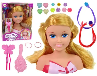Produktbild von Leantoys Puppenkopf mit Zubehör (Spielzeug - Puppen)