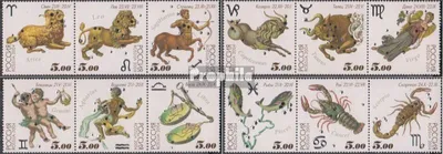 Produktbild von Briefmarken Russland 2004 Mi 1155-1166 Dreierstreifen (kompl.Ausg.) postfrisch Tierkreiszeichen