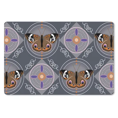 Produktbild von MuchoWow® Mauspad Mousepad Muster - Schmetterlinge - Abstrakt 27x18 cm - Mousepads - Maus Mat - Pad - Mausunterlage - Büroartikel - Desk Matten