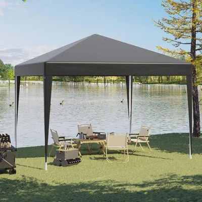 Produktbild von Famanu Gartenpavillon 3x3 m - Wasserfest und UV-beständig Pop-up Zelt