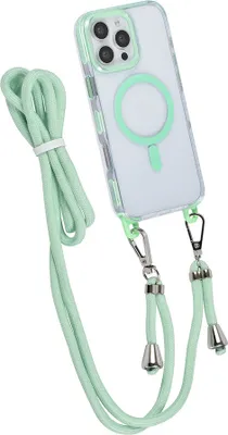 Produktbild von TUNIQ iPhone 16 Pro Max Back cover case - neck cord -TPU+PC - Green
