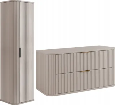 Immagine prodotto di RODAN | Set da bagno - 100,4 cm - Beige - Mobile da bagno sotto il lavello - Mobile da bagno alto
