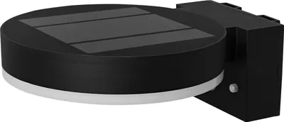 Produktbild von Ledvance LED Solar Außenwandleuchte Endura Style Single Circle Schwarz IP44 6W 400lm warmweiß 3000K mit Sensor