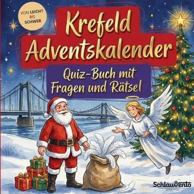 Produktbild von Krefeld-Adventskalender: Quiz-Buch mit Fragen und Rätsel