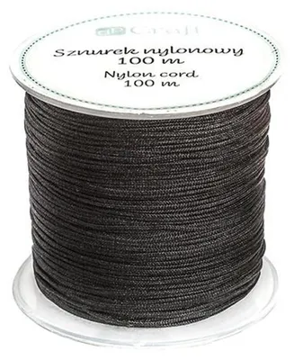 Zdjęcie produktu dla Sznurek nylonowy czarny 0,8 mm x 100 m