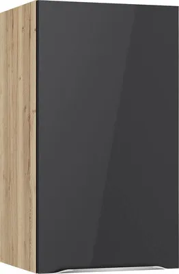 Produktbild von Optifit Hängeschrank Linus984 BxTxH 40 x 34,9 x 70,4 cm anthrazit glänzend zerlegt Anschlag reversibel KFLI OM406-8+