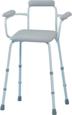 Produktbild von Duschhocker Careline Sherwood mit gepolsterter Arm- und Rückenlehne