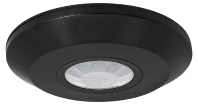 Produktbild von Ledvion Bewegungsmelder Schwarz Aufputz Mit Dämmerungsschalter