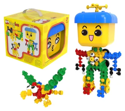 Imagen del producto de Bloques de construcción Molyka Yellow Box, 158 piezas, a partir de 3 años - Molyka