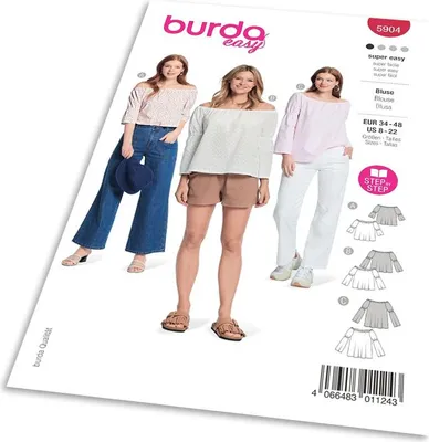 Productafbeelding van Burda patroon 5904 - Top met wijde schouders