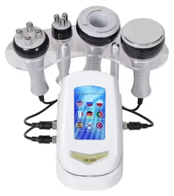 Image de Appareil 4-en-1 à ultrasons, cavitation et aspiration - Réduction de la graisse corporelle - Traitement de la cellulite à 40 kHz - Massage amincissant - Appareil de massage facial - Raffermissement de la peau - Prise UE