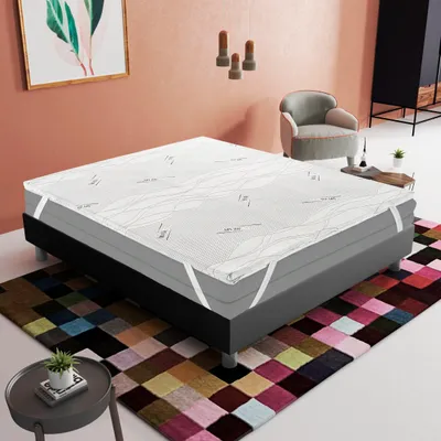 Image de Topper pour matelas - Surmatelas - Épaisseur : 5 cm