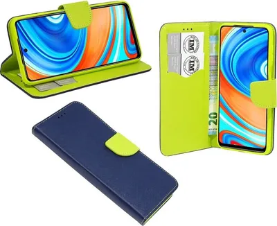 Obrázok produktu pre Knižkové puzdro "Fancy" XIAOMI REDMI NOTE 9 PRO MAX puzdro na mobilný telefón s funkciou stojana, slot na kartu Blue