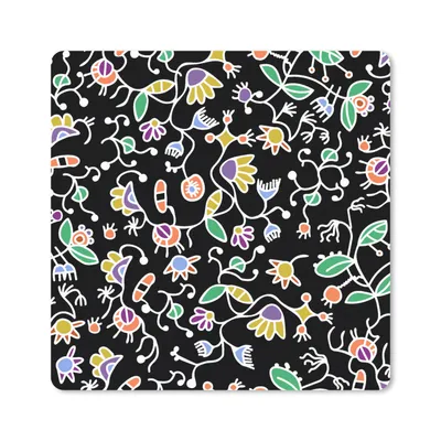 Produktbild von MuchoWow® Mauspad Mousepad Muster - Blumen - Frühling 20x20 cm - Mousepads - Maus Mat - Pad - Mausunterlage - Desk Mat - Bureauartikeln