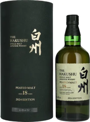 Produktbild von Suntory The Hakushu 18 Years PEATED MALT Tsukuriwake Selection Japanese Whisky 2024 48% Vol. 0,7l in Geschenkbox