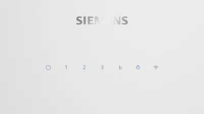 Siemens iQ500, Wandesse, 80 cm, Weiß mit Glasschirm LC81KAN20 Bedienelemente