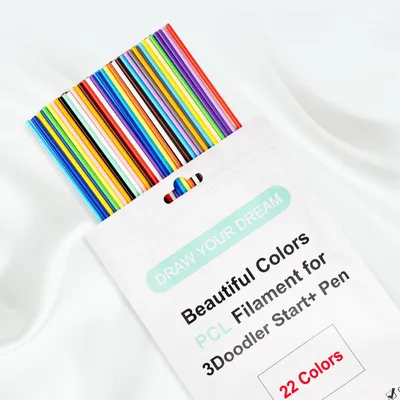 3D Pen Nachfüllungen, 22 Farben, PCL, 2,5 mm, für 3Doodler Start