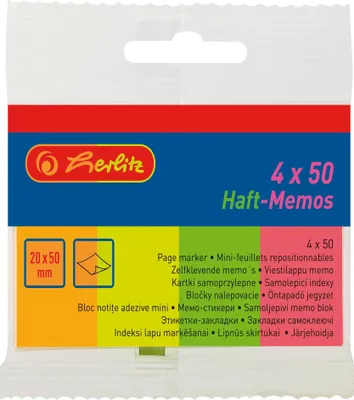 Produktbild von Herlitz 10525566, 200 Stück(e), Grün, Orange, Pink, Gelb
