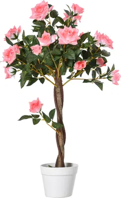 Produktbild von Kunstbaum / künstliche Pflanze im Zementtopf, dekorative Kunstpflanze für Innenbereich