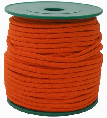 25m extra starke Gummikordel 3mm, Gummiband, Bekleidungsgumm dunkelorange