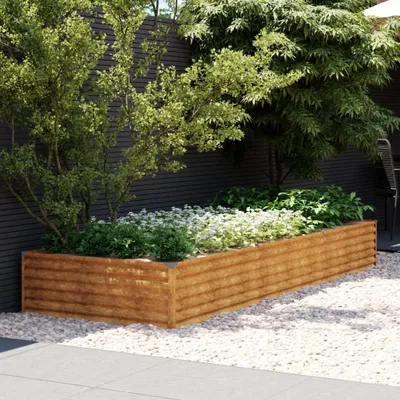 Zdjęcie produktu dla Maison Exclusive - Podwyższona grządka 291x100x36 cm, stal Corten
