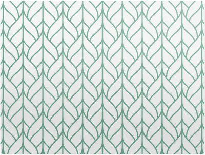 Produktbild von Blatt-Muster – Bodenschutzmatte – Stuhlunterlage 120x90 cm – Rutschfest – Hartbodenmatte