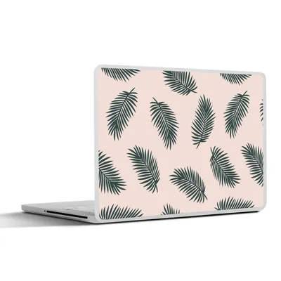 Produktbild von MuchoWow® Laptop Aufkleber Sticker Cover Sommer - Blätter - Rosa 36.5x27.5 cm - Laptop-Sticker