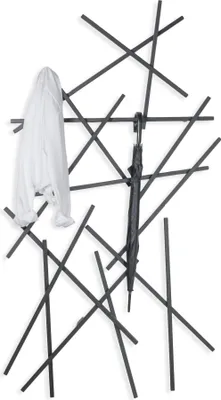 Produktbild von Spinder Design Edelstahl Garderobe - Modernes, minimalistisches Design Silberfarben 100x15x184 cm
