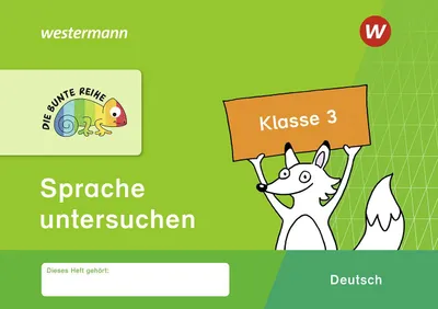 Immagine prodotto di DIE BUNTE REIHE - Deutsch. Klasse 3. Sprache untersuchen