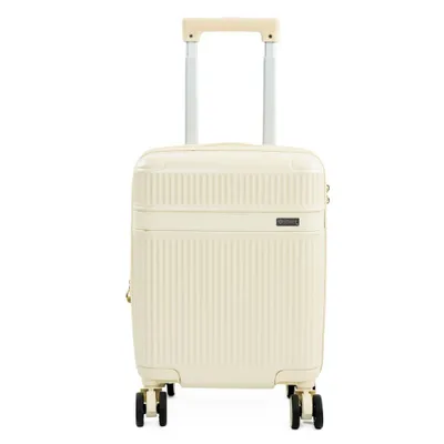 Produktbild von Kabinentrolley 16" XS ABS, erweiterbar, 4 Rollen, Zahlenschloss, Solier NOKIRO STL976 beige