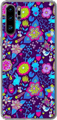 Produktbild von MuchoWow® Handyhülle Schutzhülle Hülle für Telefoonhoesje Huawei P30 Pro Mädchen - Kaninchen - Rosa - Muster - Mädchen - Kinder - Kinder Silikon Softcase Handy Hülle - Schutzdeckel