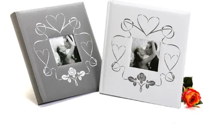 Produktbild von Hochzeit Fotoalbum für Fotoecken WEDDING TOUCH 29x32/60s. Silber
