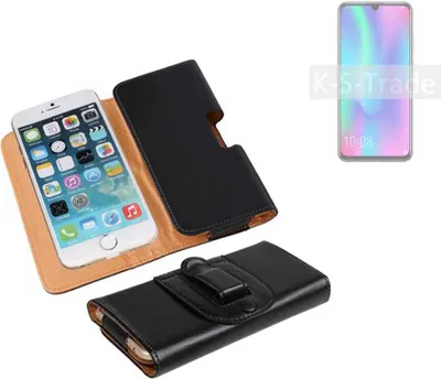 Produktbild von K-S-Trade Schützhülle Handyhülle kompatibel mit Huawei Honor 10 Lite Holster Gürtel Tasche Schutzhülle Handy-Tasche Smartphone Case Seitentasche