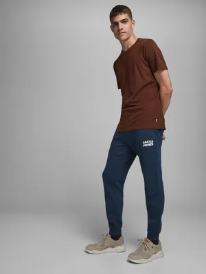 Produktbild von Jack & Jones 12178421, Joggers, Erwachsener, Blau, S, Baumwolle, Polyester, Nicht bleichen