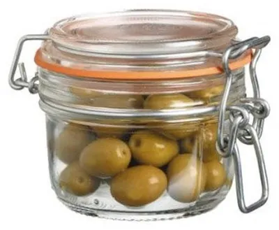 Glas Terrine 125 ml mit Deckel und Clipverschluss, luftdicht