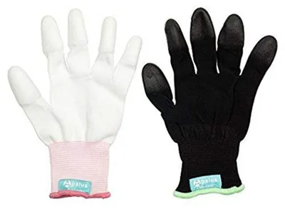 Image de Apalus Gant résistant à la chaleur, accessoire de lissage professionnel, fer à friser, lumière de lissage, protège des brûlures